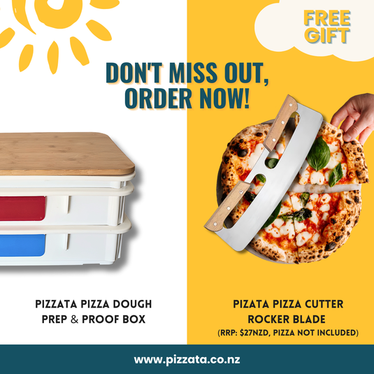 Pizzata Dough Prep & Proof Box (Free Gift - Pizza Cutter Rocker Blade)