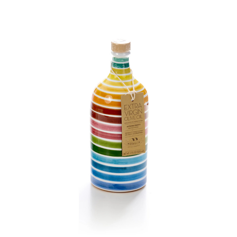 Load image into Gallery viewer, Muraglia Rainbow Ceramic Jar Olive Oil - 500ml
