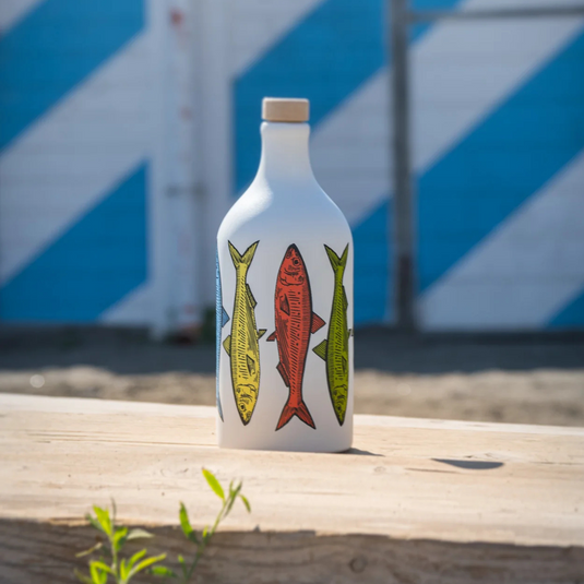 Muraglia Fish Ceramic Jar Olive Oil - 500ml