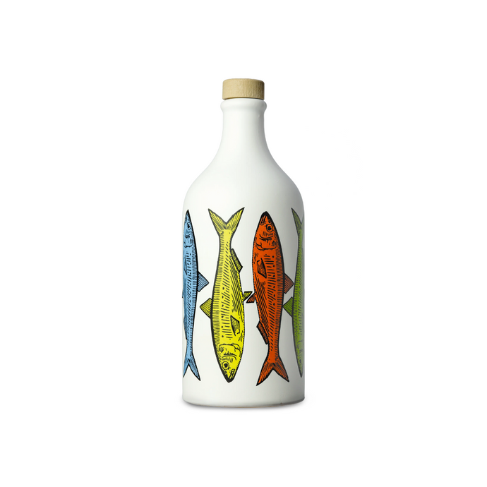 Muraglia Fish Ceramic Jar Olive Oil - 500ml