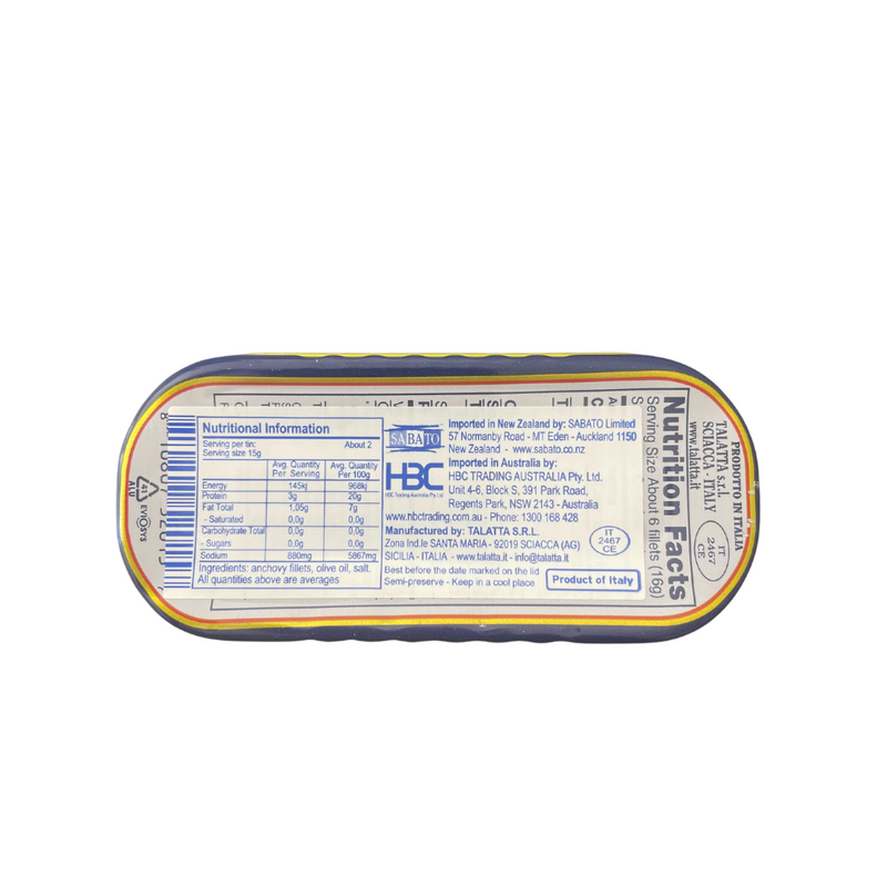 Load image into Gallery viewer, Talatta Anchovies in Olive Oil 48G
