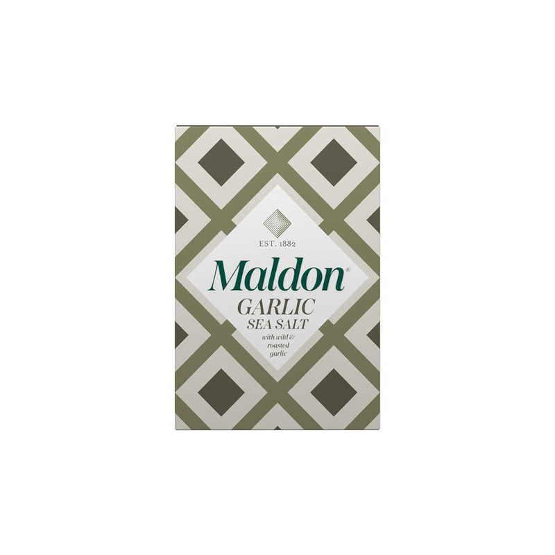 Load image into Gallery viewer, Maldon Garlic Sea Salt Flakes 100g Box
