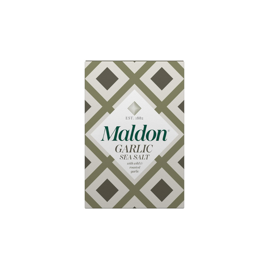 Maldon Garlic Sea Salt Flakes 100g Box