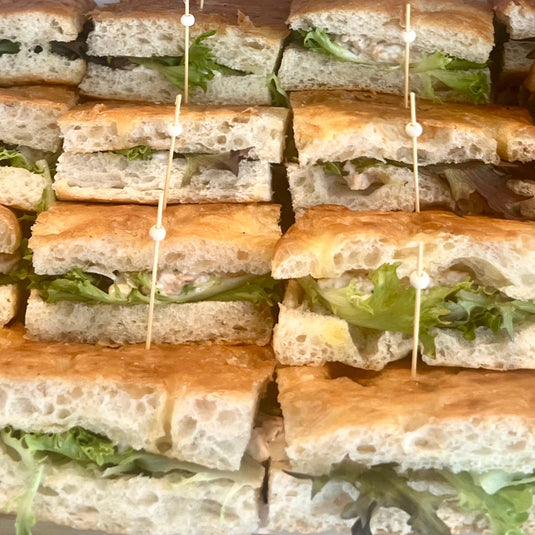 Focaccia Deli Sandwich & Salad bowl - $16 per person (minimum 10)