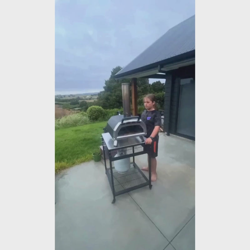 Load and play video in Gallery viewer, Outdoor Pizza Oven Table
